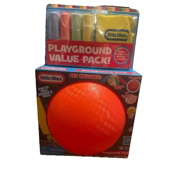 Little Tikes Playground Value Pack Preschool Toys Ball Bean Bag Chalk - Picture 1 of 4
